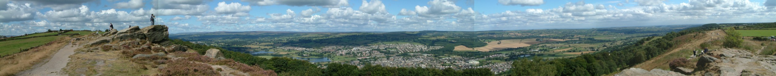 180° Panoramic view from the Chevin at Surprise View